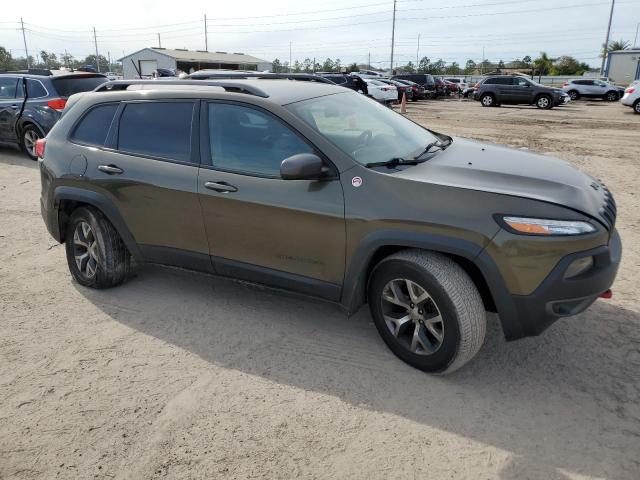 1C4PJMBS4FW668827 - 2015 JEEP CHEROKEE TRAILHAWK GREEN photo 4