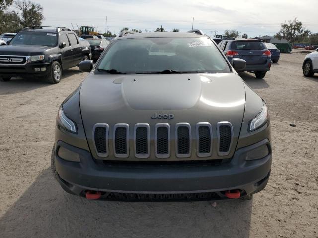 1C4PJMBS4FW668827 - 2015 JEEP CHEROKEE TRAILHAWK GREEN photo 5