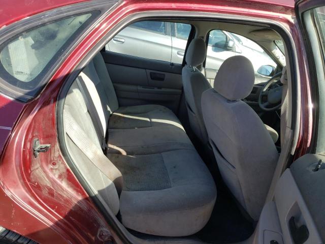 1FAFP53U36A202308 - 2006 FORD TAURUS SE MAROON photo 10