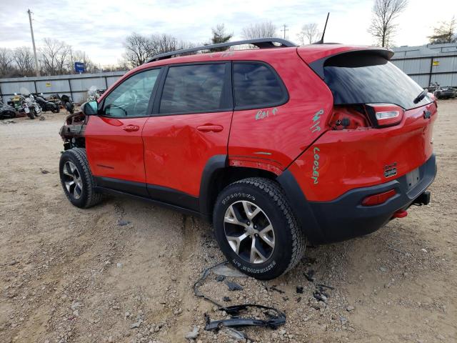 1C4PJMBS6HW601648 - 2017 JEEP CHEROKEE TRAILHAWK RED photo 2