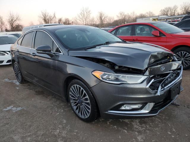 3FA6P0T93HR272866 - 2017 FORD FUSION SE CHARCOAL photo 4