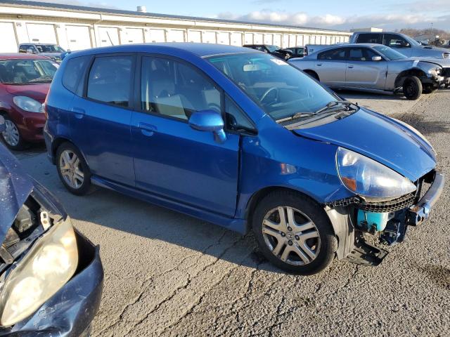 JHMGD37688S070875 - 2008 HONDA FIT SPORT BLUE photo 4