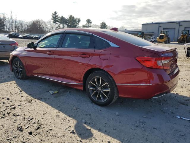 1HGCV1F54MA100742 - 2021 HONDA ACCORD EXL RED photo 2