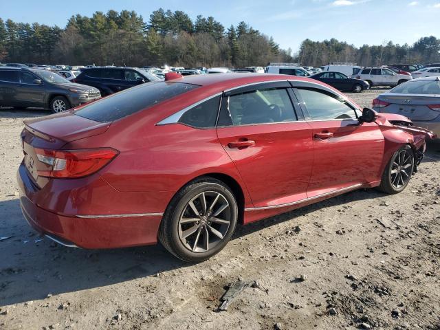 1HGCV1F54MA100742 - 2021 HONDA ACCORD EXL RED photo 3