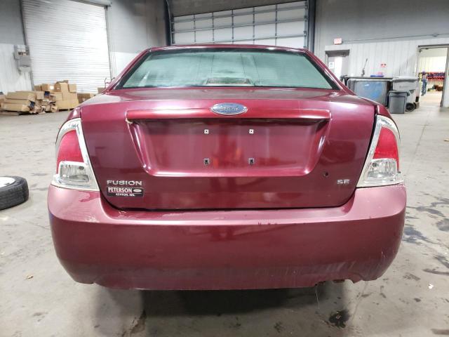 3FAHP07ZX6R195154 - 2006 FORD FUSION SE BURGUNDY photo 6