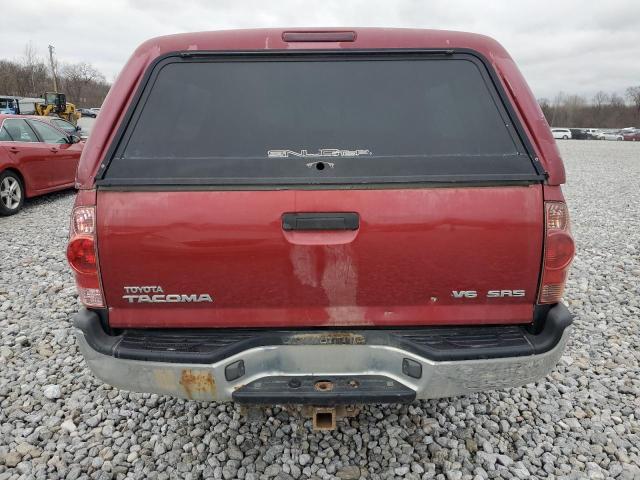 5TEUU42N56Z319523 - 2006 TOYOTA TACOMA ACCESS CAB წითელი ფოტო 6