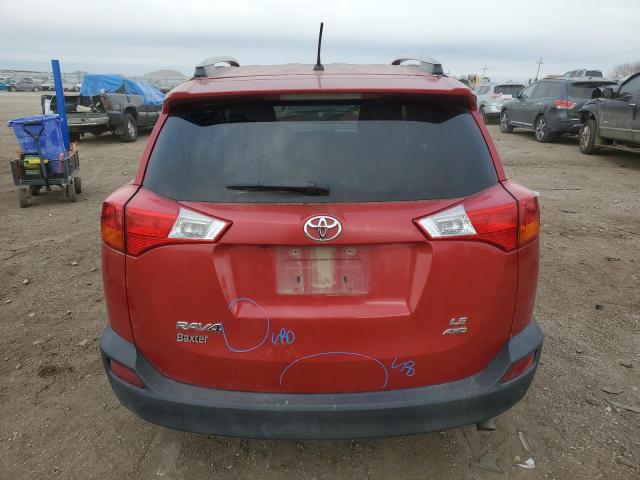 2T3BFREV0FW296867 - 2015 TOYOTA RAV4 LE RED photo 6