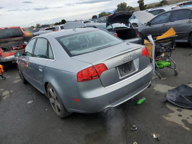 WAUEF78E68A162585 - 2008 AUDI A4 S-LINE 2.0T QUATTRO TURBO GRAY photo 2