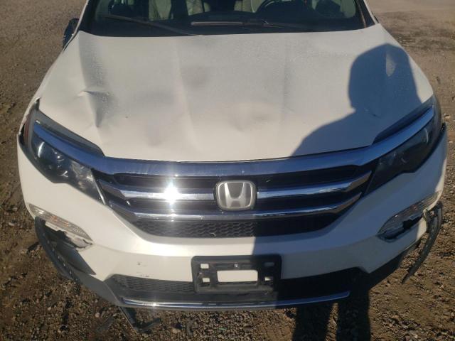 5FNYF6H0XGB076233 - 2016 HONDA PILOT ELITE WHITE photo 11