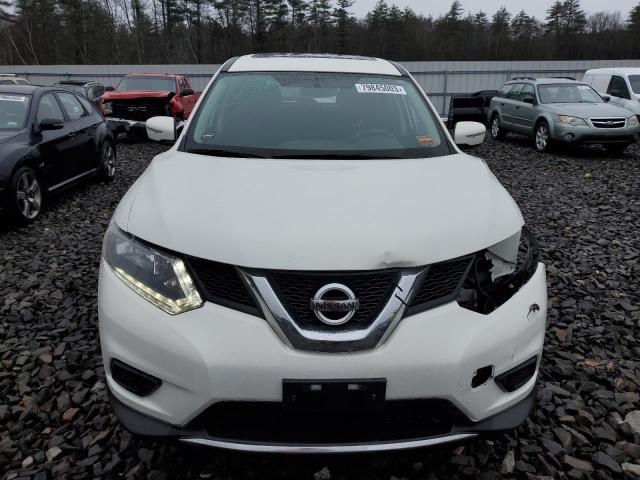 5N1AT2MV1EC772845 - 2014 NISSAN ROGUE S WHITE photo 5