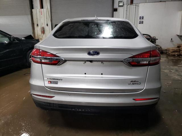 3FA6P0MU1KR182433 - 2019 FORD FUSION SEL SILVER photo 6