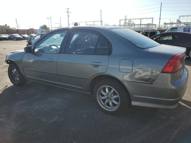 JHMES16565S003391 - 2005 HONDA CIVIC LX GRAY photo 2