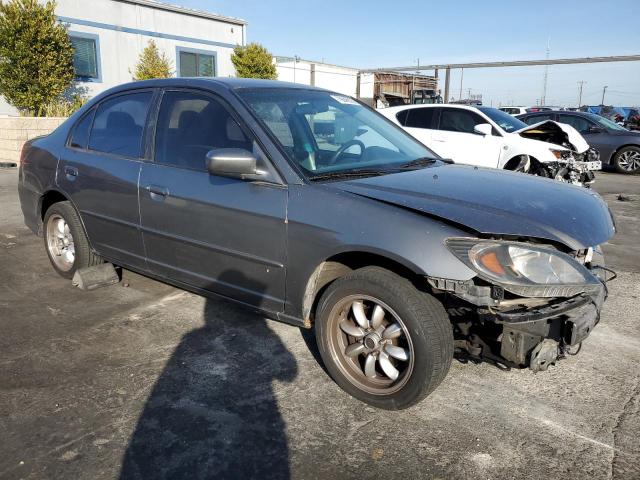 JHMES16565S003391 - 2005 HONDA CIVIC LX GRAY photo 4