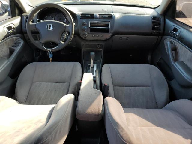 JHMES16565S003391 - 2005 HONDA CIVIC LX GRAY photo 8