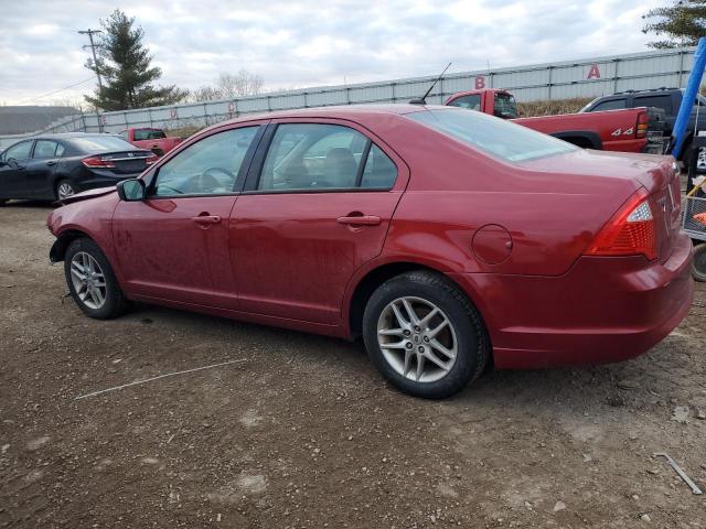 3FAHP0GA9AR115684 - 2010 FORD FUSION S RED photo 2