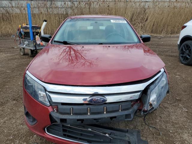 3FAHP0GA9AR115684 - 2010 FORD FUSION S RED photo 5