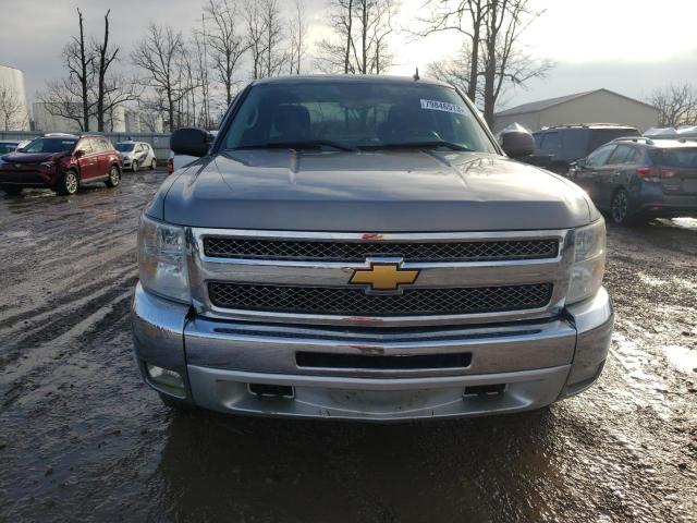 1GCRKSE7XCZ186777 - 2012 CHEVROLET SILVERADO K1500 LT GRAY photo 5