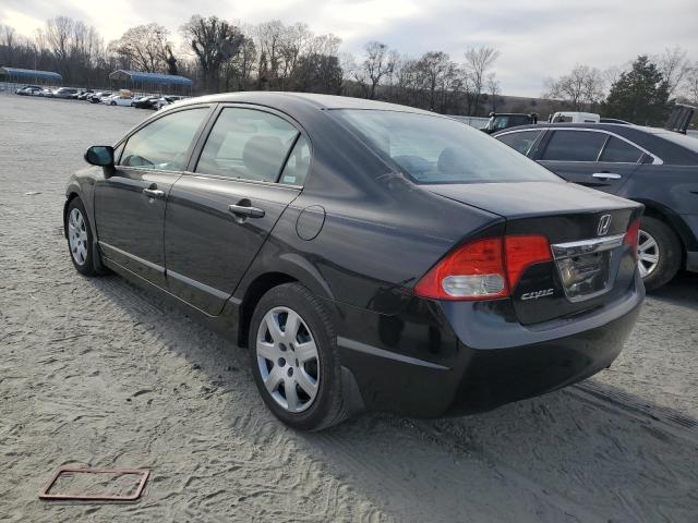 2HGFA16559H525310 - 2009 HONDA CIVIC LX BLUE photo 2