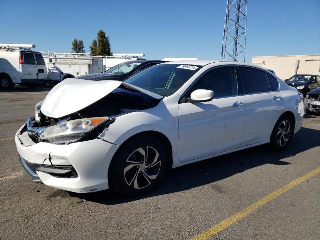 1HGCR2F37GA245142 - 2016 HONDA ACCORD LX WHITE photo 1