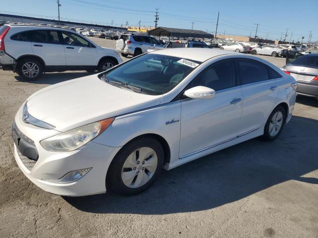 KMHEC4A4XDA064502 - 2013 HYUNDAI SONATA HYBRID WHITE photo 1