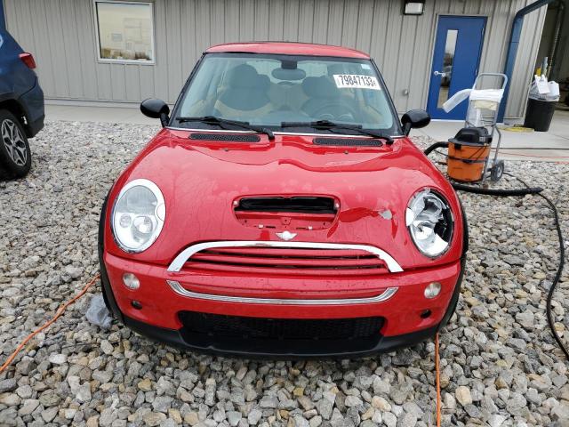 WMWRE33454TD79350 - 2004 MINI COOPER S RED photo 5