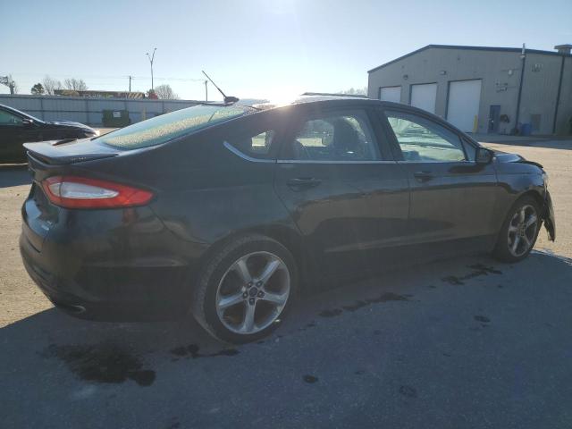 3FA6P0H97FR123091 - 2015 FORD FUSION SE BLACK photo 3