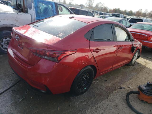 3KPC24A32JE010349 - 2018 HYUNDAI ACCENT SE RED photo 3