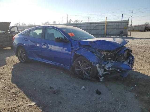 19XFC1F7XLE018058 - 2020 HONDA CIVIC EXL Կապույտ լուսանկար 4