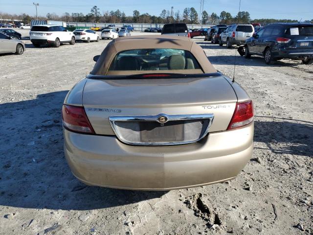 1C3EL55R54N349864 - 2004 CHRYSLER SEBRING LXI GOLD photo 6