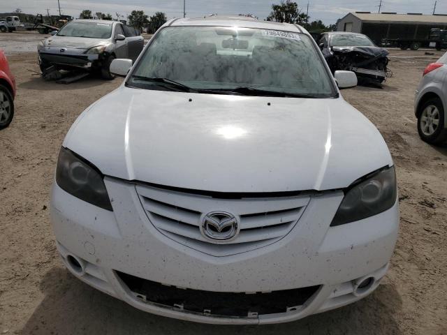 JM1BK123551261643 - 2005 MAZDA 3 S WHITE photo 5