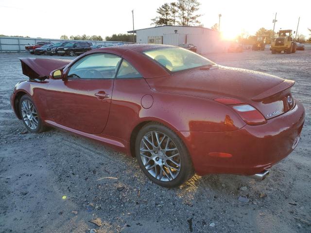 JTHFN45Y889018169 - 2008 LEXUS SC 430 RED photo 2