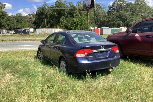 19XFA16579E002025 - 2009 HONDA CIVIC LX BLUE photo 3