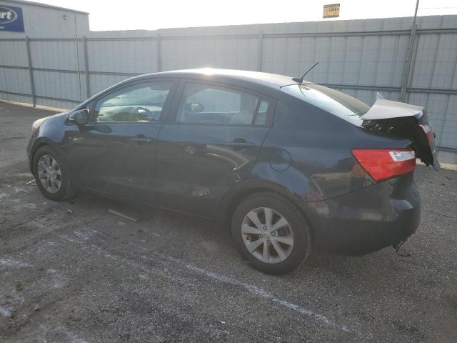 KNADN4A35D6121352 - 2013 KIA RIO EX BLUE photo 2