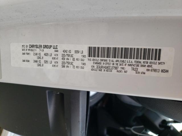 3C6URVHG0EE127987 - 2014 RAM PROMASTER 3500 HIGH თეთრი ფოტო 13