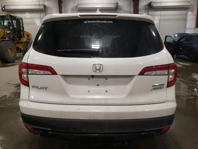 5FNYF6H29NB010366 - 2022 HONDA PILOT SE WHITE photo 6