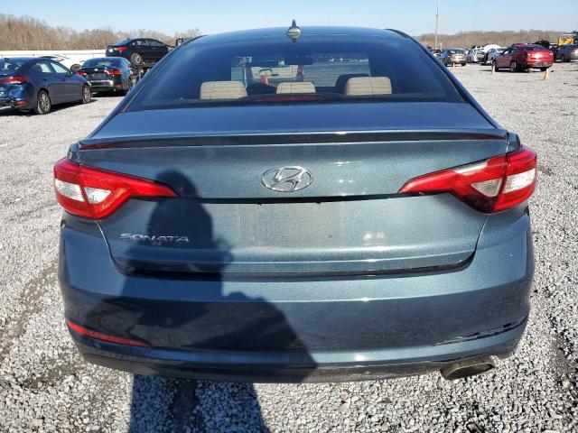 5NPE24AF8FH098667 - 2015 HYUNDAI SONATA SE BLUE photo 6