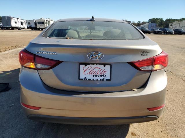 5NPDH4AE6EH491325 - 2014 HYUNDAI ELANTRA SE BEIGE photo 6