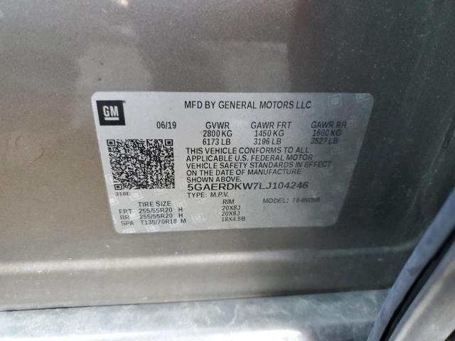 5GAERDKW7LJ104246 - 2020 BUICK ENCLAVE AVENIR BROWN photo 13