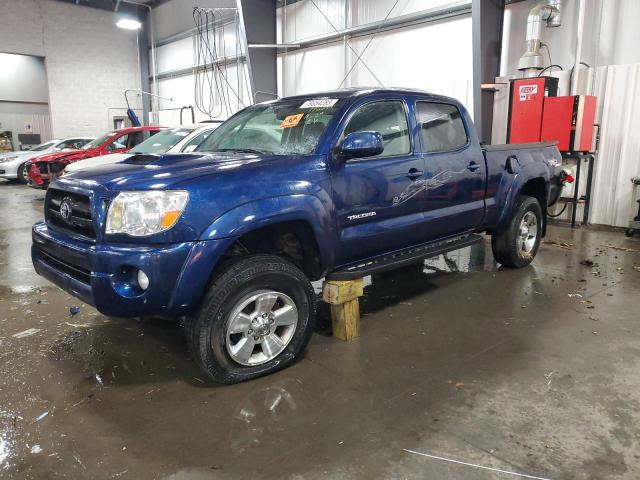 5TEMU52N87Z465650 - 2007 TOYOTA TACOMA DOUBLE CAB LONG BED BLUE photo 1