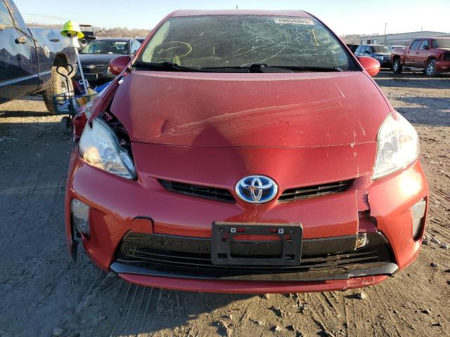 JTDKN3DU6D5573731 - 2013 TOYOTA PRIUS RED photo 5