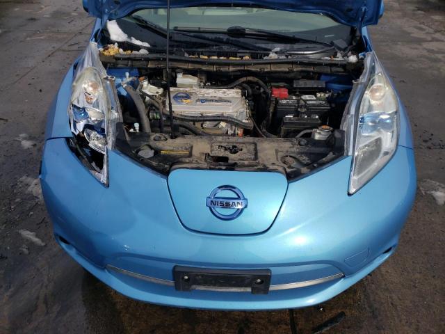 JN1AZ0CPXCT020118 - 2012 NISSAN LEAF SV BLUE photo 11