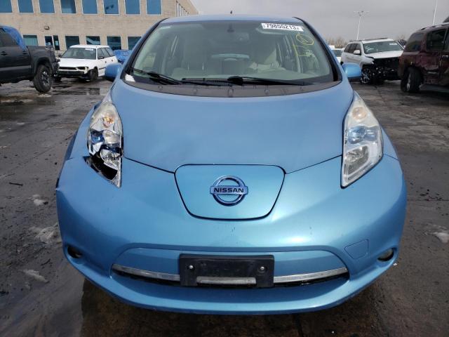 JN1AZ0CPXCT020118 - 2012 NISSAN LEAF SV BLUE photo 5