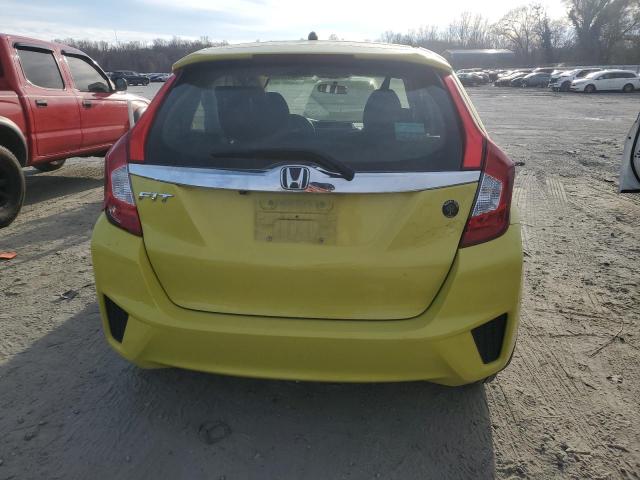 JHMGK5H72GX012416 - 2016 HONDA FIT EX YELLOW photo 6