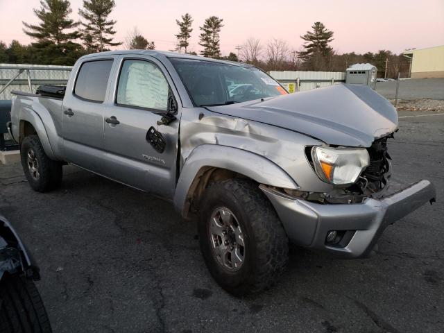 3TMMU4FN7EM070096 - 2014 TOYOTA TACOMA DOUBLE CAB LONG BED SILVER photo 4