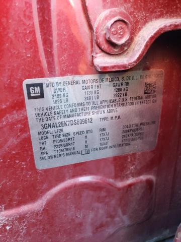 3GNAL2EK7DS609612 - 2013 CHEVROLET CAPTIVA LS 红色 照片 13