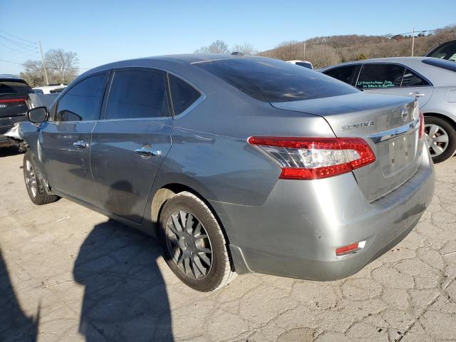 3N1AB7AP3EY314289 - 2014 NISSAN SENTRA S GRAY photo 2