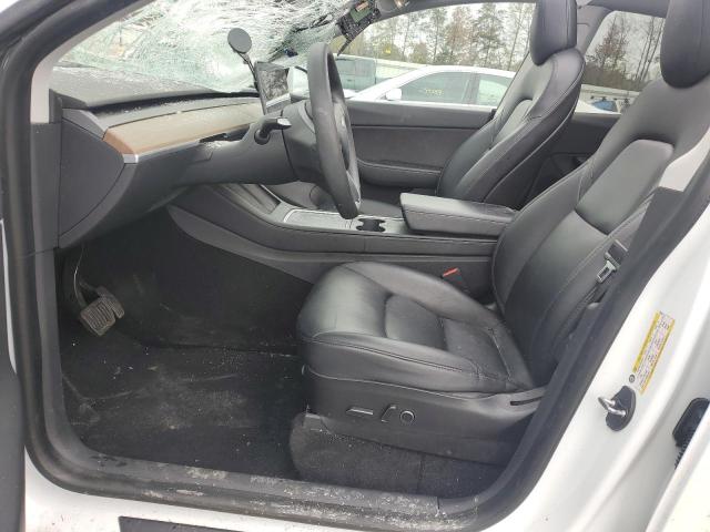 5YJYGAEE3MF145484 - 2021 TESLA MODEL Y WHITE photo 7