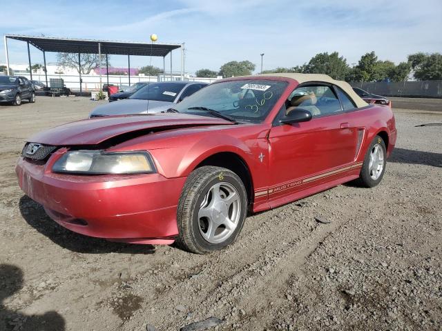 1FAFP444X1F227890 - 2001 FORD MUSTANG RED photo 1