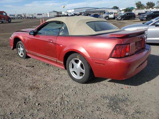 1FAFP444X1F227890 - 2001 FORD MUSTANG RED photo 2