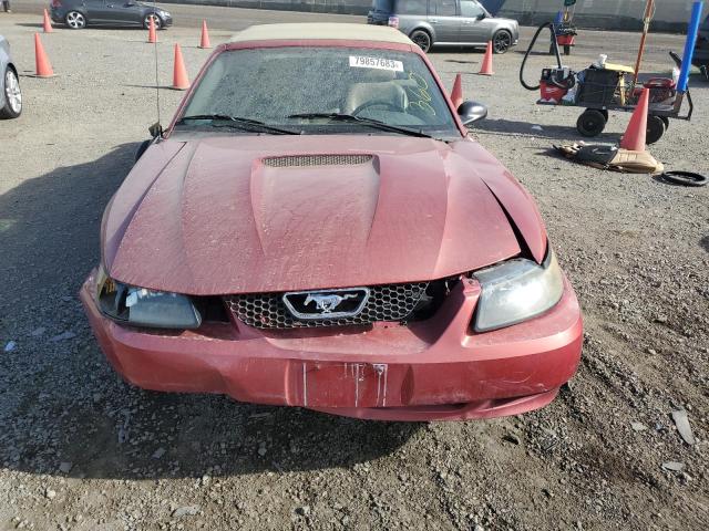 1FAFP444X1F227890 - 2001 FORD MUSTANG RED photo 5